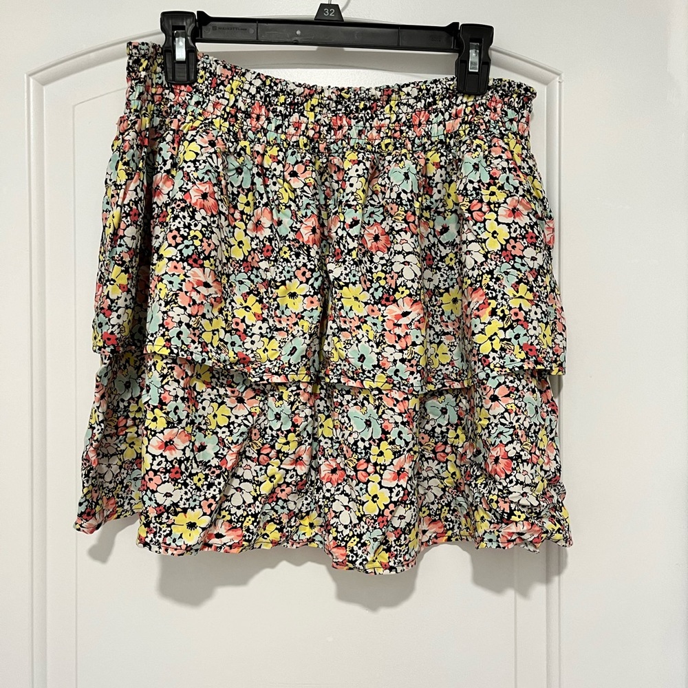 Floral Tiered Skirt - Size XXL